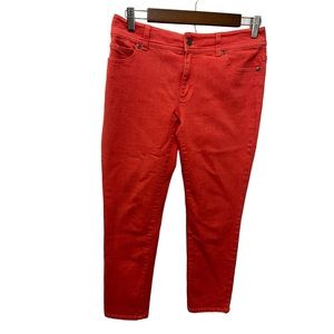CHICO'S 00 LIGHT ORANGE ANKLE STYLE JEANS